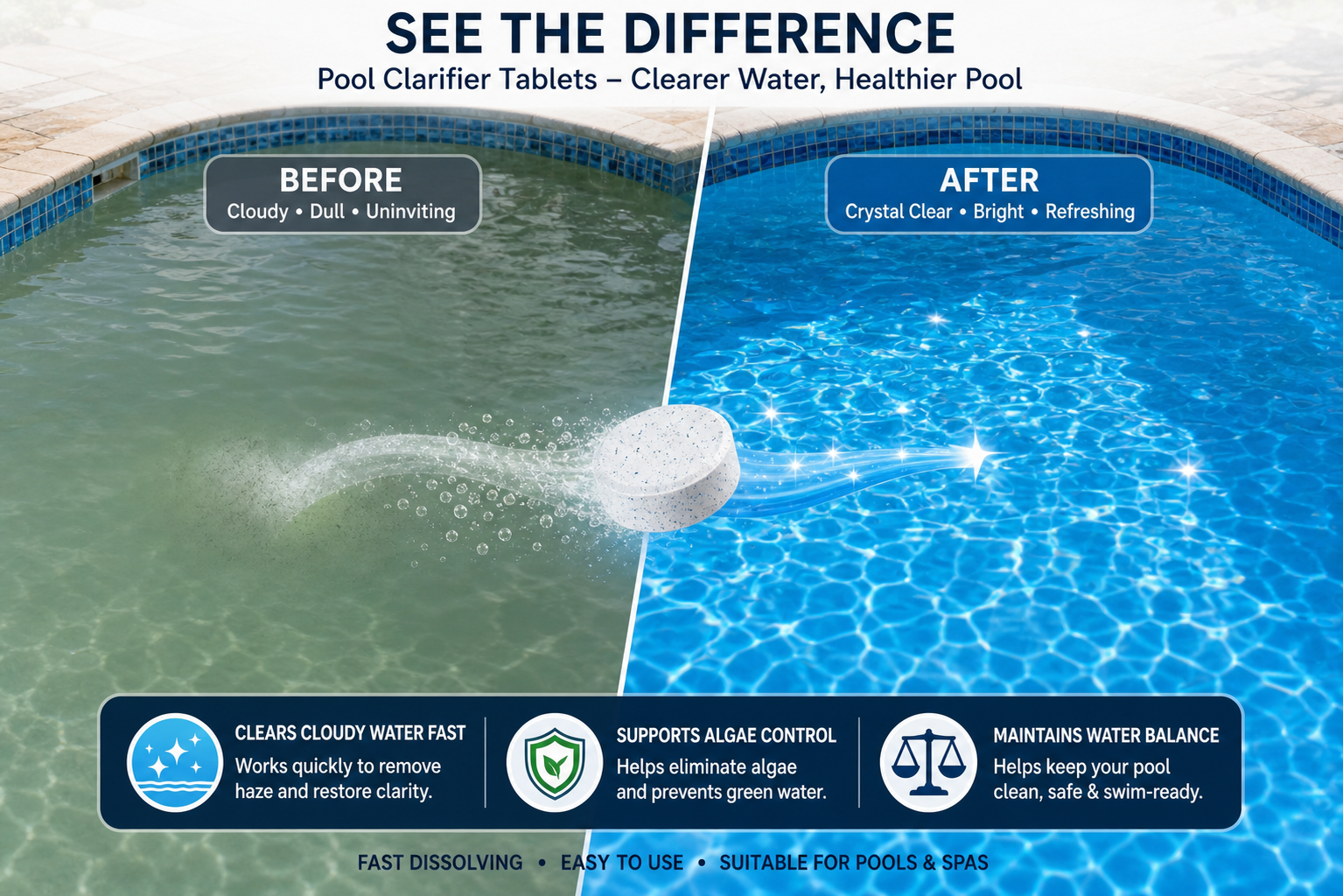 Pool Clarifier Tablets