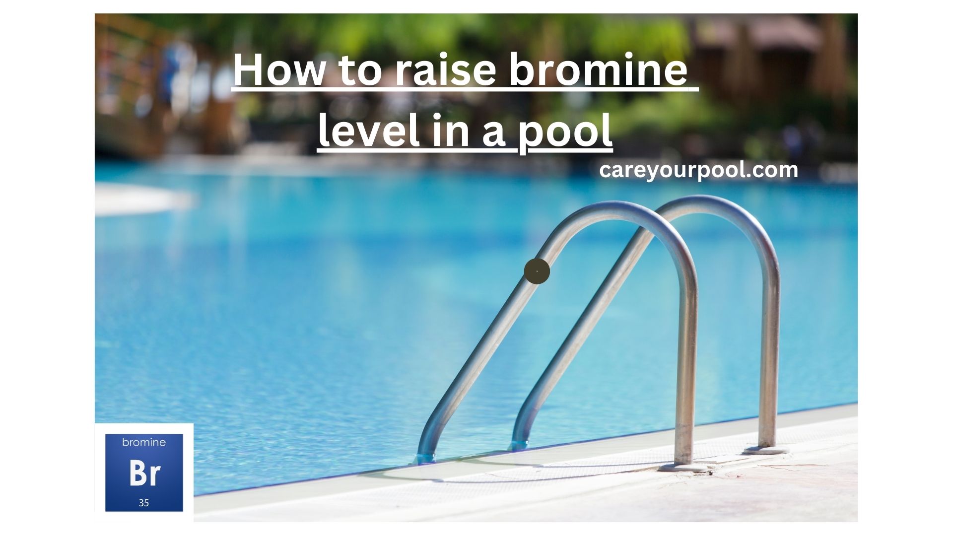 How to raise bromine level in a pool