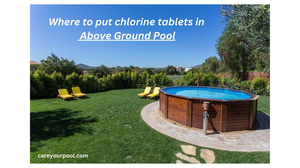 Where to put chlorine tablets in above ground pool